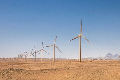 Wind power in desert Thumbnail