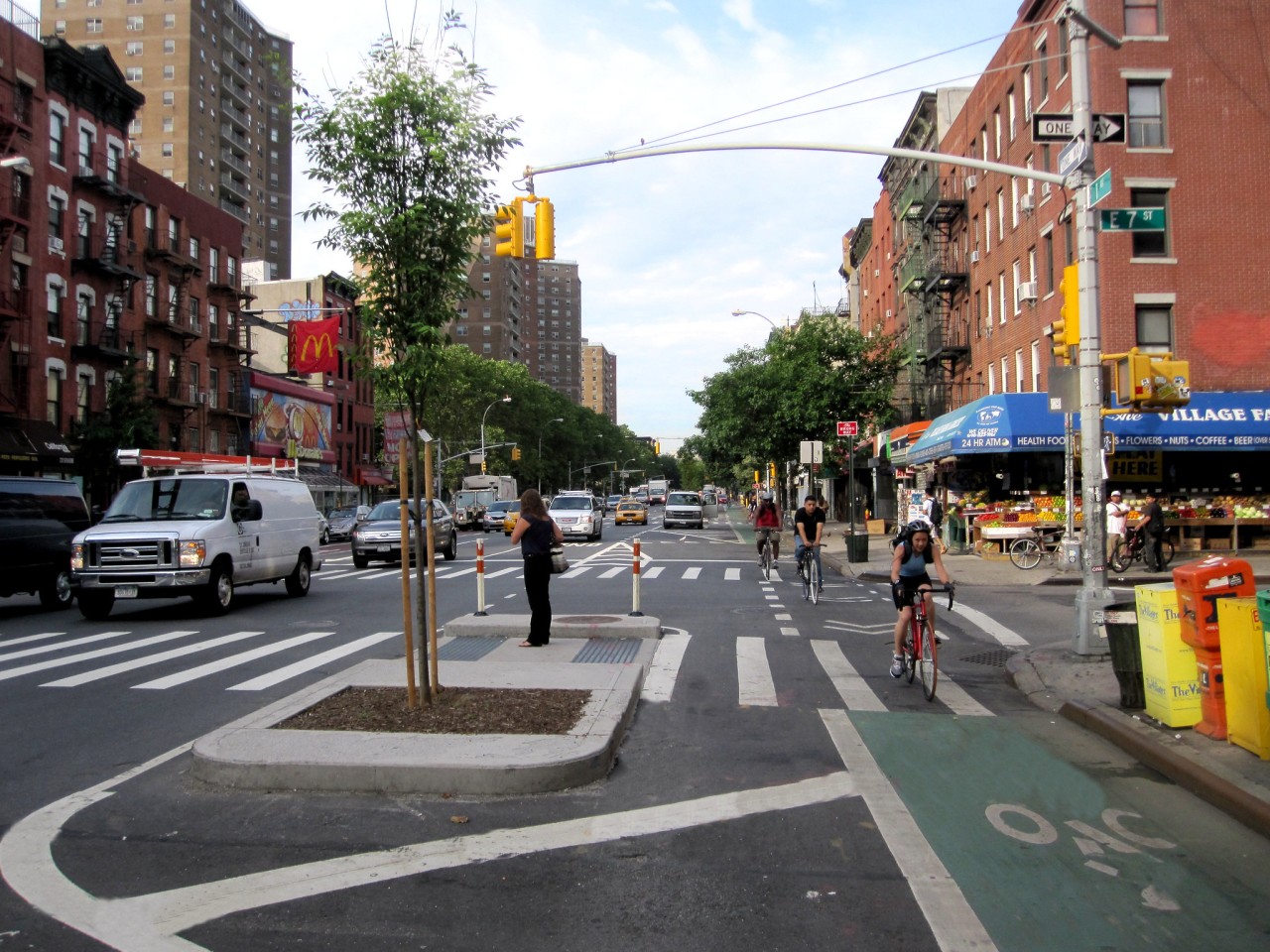 Complete street in New York City